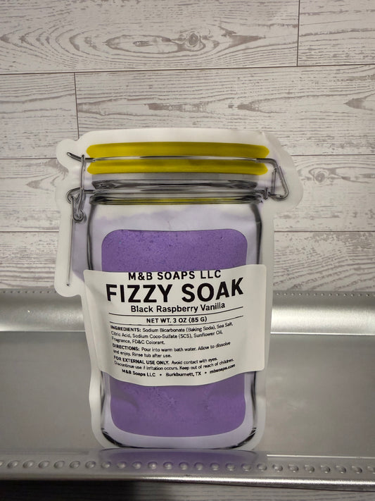 Black Raspberry Vanilla Fizzy Soak
